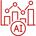 AI Optimization Red Icon