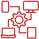 All technology red icon
