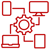 All technology red icon