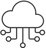 Cloud sync Black Icon
