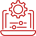IT dependency red icon