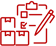 Shipment Execution Red Icon
