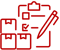 Shipment Execution Red Icon