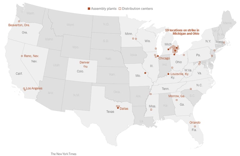 UAW Striking Facilities
