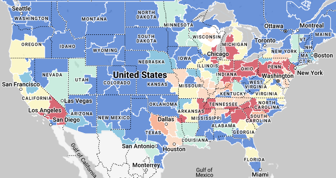 US Hot Map Markets