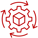 end to end red icon