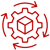 end to end red icon